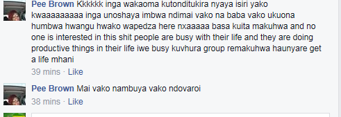pee brown manyara ziffe comments